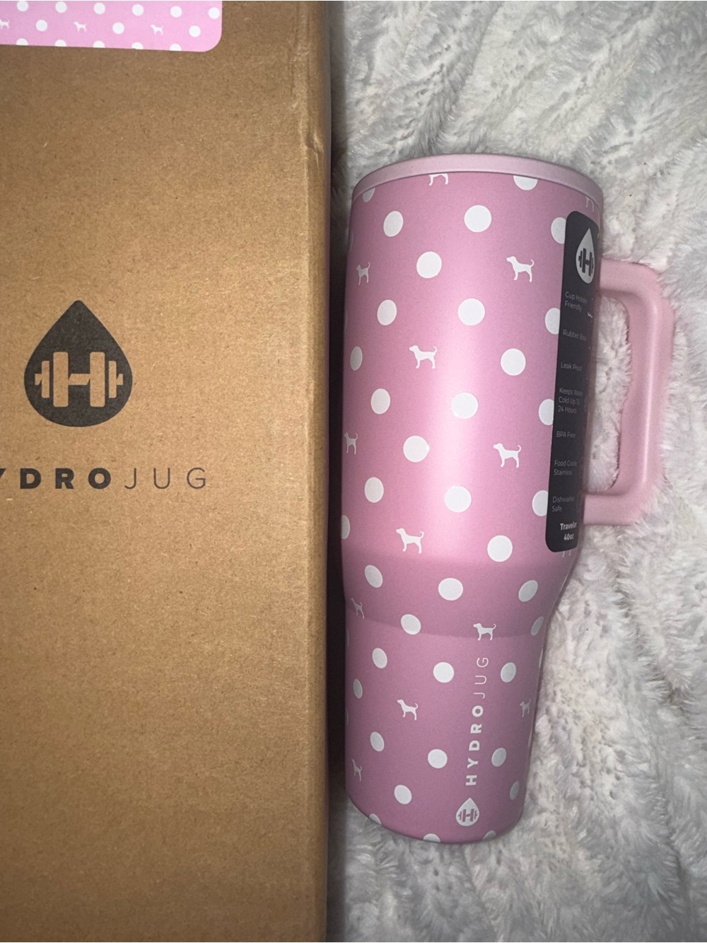 Hydrojug x PINK Victoria Secret 40oz Tumbler Water Bottle (IN HAND)
